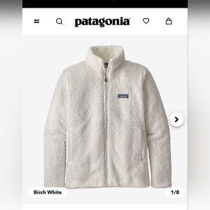 Patagonia Los Gatos NWT full zip women's jacket in White, pet/smoke free home